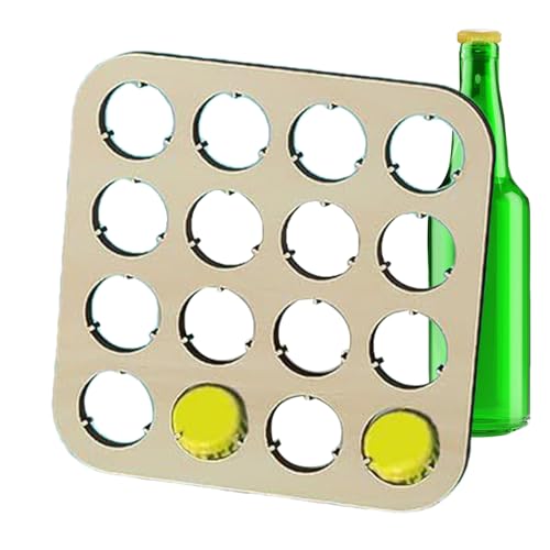 Mppchhn Flaschenverschluss-Display | Quadratischer Flaschen Deckelhalter,16-Fach Holz Aufbewahrungsschale Flaschenkapseln Deko Für Wohnzimmer Arbeitsplatz Schlafzimmer Schreibtisch Wand Mppchhn Flaschenverschluss-Display | Quadratischer Flaschen Deckelhalter,16-Fach Holz Aufbewahrungsschale Flaschenkapseln Deko Für Wohnzimmer Arbeitsplatz Schlafzimmer Schreibtisch Wand von Mppchhn