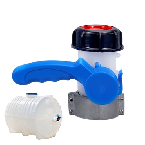 Mppchhn Füllventil,60 mm Gewinde Für Wasserspeicher Adapterventil | Dichter robuster Anschluss mit Silicondichtung Auslass Kontrolle für Haus Garten Werkstatt von Mppchhn