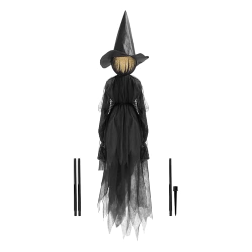 Mppchhn Halloween Outdoor Dekoration Hexen - Schaurige Schreiehexen Mit Glühendem Gesicht | Halloween Gruselprops für Garten Rasen Terrasse und Außenbereich von Mppchhn