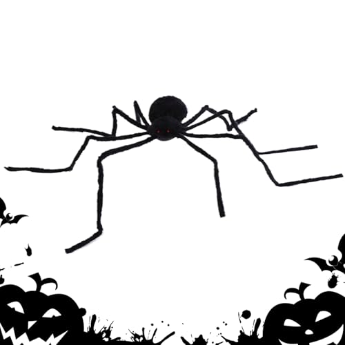 Mppchhn Halloween Spinnen Dekoration - Gruselige Riesen Spinne Für Innenbereich | Batteriebetriebene Sprachsteuerung Plüschtiere Mit Gruseliger Vibration Für Haus Garten Rasen von Mppchhn