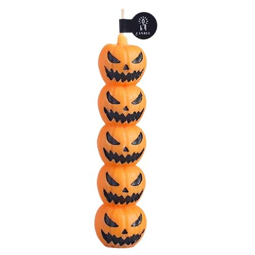 Mppchhn Herbstkerzen,Halloween Aromakerze aus natürlichem - Tischdeko Wohnaccessoires für Arbeitszimmer Esstisch Schlafzimmer Herbstdekoration von Mppchhn