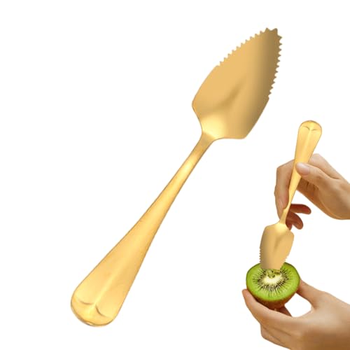 Mppchhn Kiwi Löffel,Gezahntes Besteck Zum Portionieren,Edelstahl Servierlöffel | Für Obst Dessert Salat Frühstück Mppchhn Kiwi Löffel,Gezahntes Besteck Zum Portionieren,Edelstahl Servierlöffel | Für Obst Dessert Salat Frühstück von Mppchhn