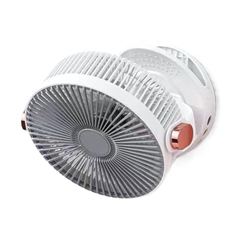Mppchhn Klemmventilator | Klemmbarer Lüfter,Leiser 20cm Aufhängbarer Drehzahlregelbarer Nachtlicht Für Kinderwagen Arbeitsplatz Auto Strandzelt von Mppchhn