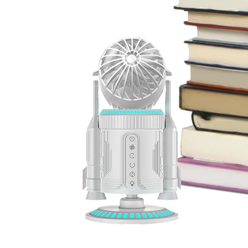 Mppchhn Leistungsstarker Tischventilator - Starker Wind Persönlicher Tischventilator | Leiser Luftzirkulator Mit 360° Rotation Und Raketenform Für Wohnzimmer Schule Büro Zuhause Mppchhn Leistungsstarker Tischventilator - Starker Wind Persönlicher Tischventilator | Leiser Luftzirkulator Mit 360° Rotation Und Raketenform Für Wohnzimmer Schule Büro Zuhause von Mppchhn