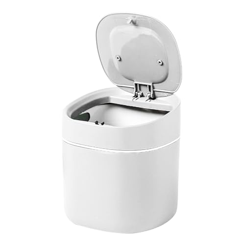 Mppchhn Mülleimer Für Schreibtisch,Puschdeckel Abfallbehälter Für Arbeitsplatz - Kosmetikbedarf Wattestäbchen Aufbewahrung Abfallkorb Für Bad Arbeitszimmer WC Mppchhn Mülleimer Für Schreibtisch,Puschdeckel Abfallbehälter Für Arbeitsplatz - Kosmetikbedarf Wattestäbchen Aufbewahrung Abfallkorb Für Bad Arbeitszimmer WC von Mppchhn