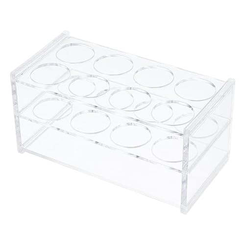 Mppchhn Reagenzglashalter, Vielseitiges Laborröhrchengestell, 8 Öffnungen Acryl Aufbewahrungsbox Für Labor Lagerung Organisation Wissenschaft Unterricht von Mppchhn
