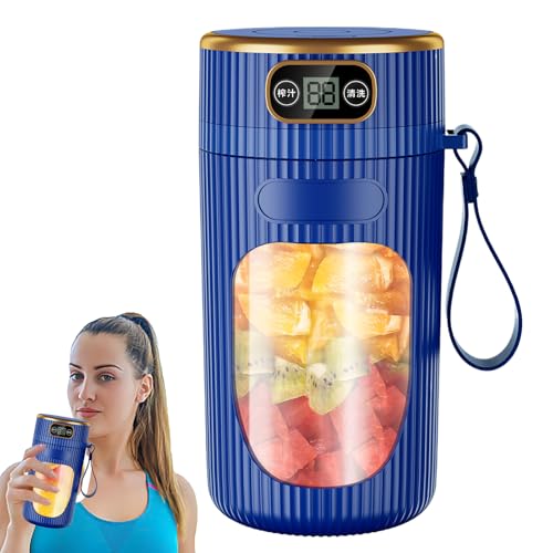 Mppchhn Tragbarer Saftmixer - Tragbarer Mixbecher | Kompakter Kabelloser Elektromixer Mit Proteinshaker-Flasche Für Camping Picknick Küche Reisen Fitnessstudio & Nach Dem Training von Mppchhn