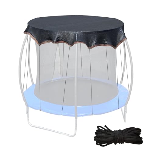 Mppchhn Trampolin Abdeckplane,Trampolin-Sonnenschutzgewebe | UV Schutz Netz Mit Schnur Mesh Plane Sport Zubehör Für Garten Spielplatz Terrasse Hinterhof von Mppchhn