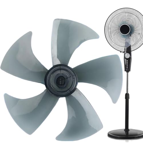 Mppchhn Ventilatorblätter Für Innenanwendungen - Standventilator Ersatzteile,Mit Mutterabdeckung 5 Blätter Ersatz Blaswerkzeug Für Zuhause Schlafzimmer Wohnzimmer Esszimmer von Mppchhn