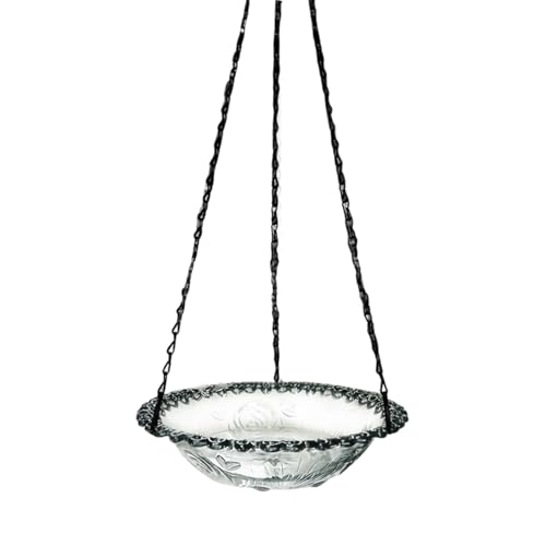 Mppchhn Vogelbad-Futterstelle | Outdoor Vogelbad - Mit Metallhänger Für Garten Terrasse Baum Balkon Rasen von Mppchhn
