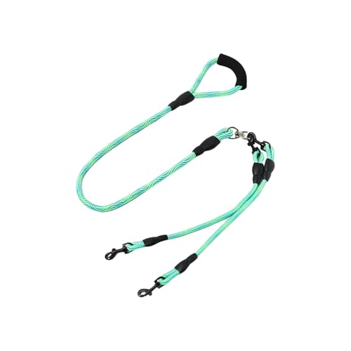 Mppchhn Zwei Hunde Leine,Doppelleine für Zwei Hunde - Tier Sicherheitsausrüstung Ergonomischer Griff 360 Grad Drehfunktion für Kleine Mittelgroße Große Hunderassen Wanderungen Camping von Mppchhn