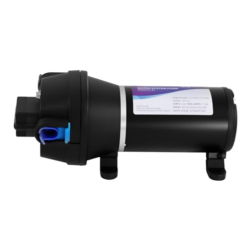 Mqwdxzfes 12V DC Druckerhöhungspumpe 132W 17LPM 4.5GPM, Automatische Druckpumpe mit Filter, Hochdruck Selbstansaugende Wasserpumpe für Wohnmobil, Boot, Haus, Waschen, Garten Wasserdruck Erhöhung von Mqwdxzfes