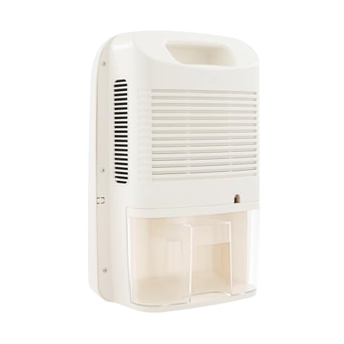 Mqwdxzfes 2.5L Klein Luftentfeuchter Elektrisch, 42W Feuchtigkeit Lufttrockner mit Fernbedienung, Leise Dehumidifier Raumentfeuchter, Tragbarer Luftentfeuchter für Schlafzimmer, Badezimmer, 45dB von Mqwdxzfes