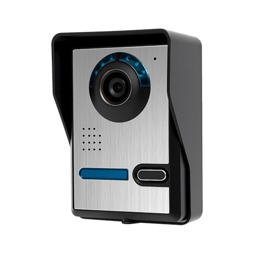 Mqwdxzfes 7 Zoll 4 Draht Video Türsprechanlage, Video Türklingel mit Kamera, 16 Melodien Nachtvision, 2-Wege Audio, Türöffner, Monitor Sprechanlage, Türklingel System für Haus Wohnung Villa von Mqwdxzfes