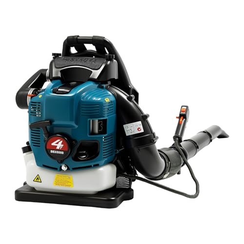 Mqwdxzfes 75.6cc 4-Takt Rucksack Laubbläser, 2600W Benzin Laubsauger mit 498CFM Luftvolumen, Benzin Gebläse mit 498CFM Luftvolumen, Leistungsstarke Rucksack Blatt Gebläse für Garten, 7000 U/min von Mqwdxzfes