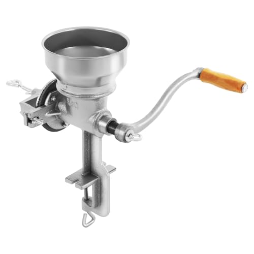 Mqwdxzfes Manuelle Getreidemühle, Getreidequetsche Kräutermühle mit C-Klemme, Handgetreidemühle Schrotmühle Haferquetsche Getreidemühle Kaffeemühle Handkaffeemühle für Kaffee, Getreide, Nüsse von Mqwdxzfes