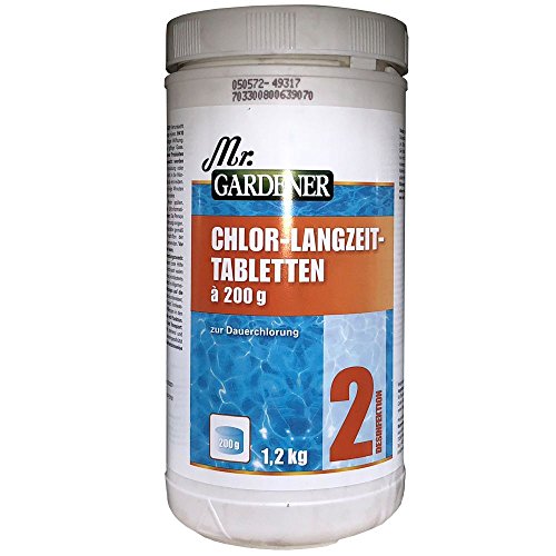 Chlor - Langzeit Tabletten 1,2 KG von Mr Gardener