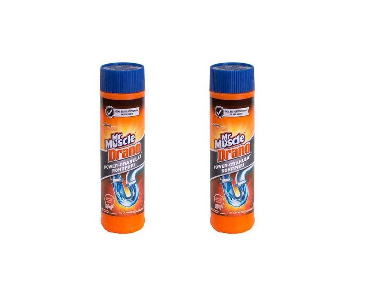 Mr Muscle Mr Muscle Drano Power-Granulat Rohrfrei 10 Anwendungen (2er Pack) Rohrreiniger von Mr Muscle