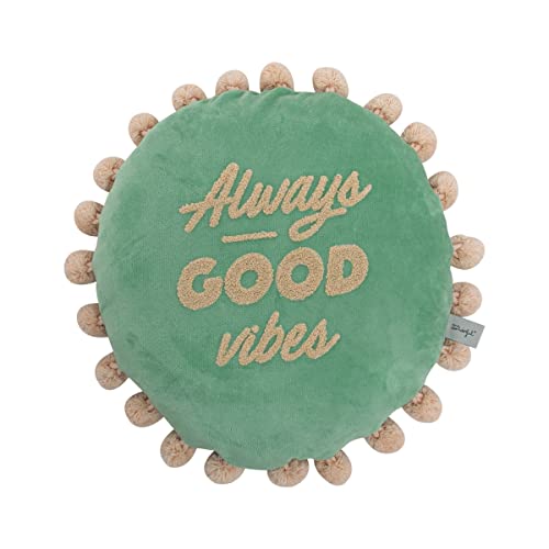 Mr Wonderful – Embroided Cushion – Always Good Vibes von Mr. Wonderful