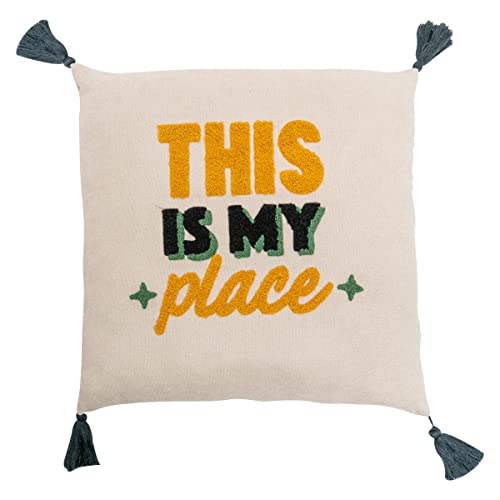 Mr Wonderful – Embroided Cushion – This is My Place Mr Wonderful – Embroided Cushion – This is My Place von Mr. Wonderful