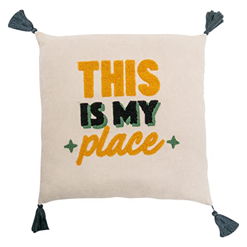 Mr Wonderful – Embroided Cushion – This is My Place von Mr. Wonderful