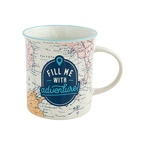 Mr Wonderful WOA2211717EMZ2 Tasse – Fill me with adventure von Mr. Wonderful