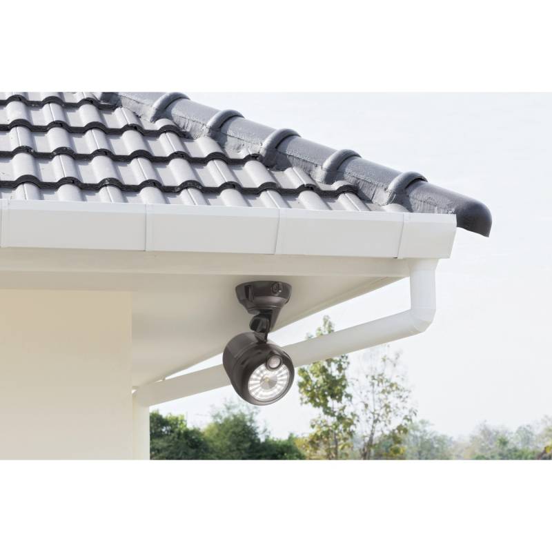 Mr. Beams LED-Außenstrahler mit Bewegungsmelder MB360XT Braun 2er-Pack von Mr. Beams