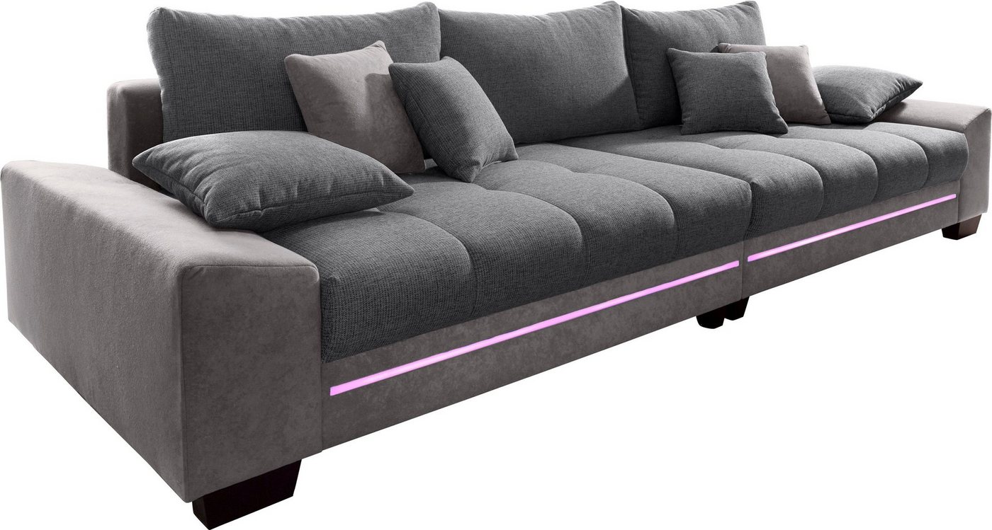 Mr. Couch Big-Sofa Nikita, wahlweise mit Kaltschaum (140kg Belastung/Sitz) und Bluetooth-Sound von Mr. Couch