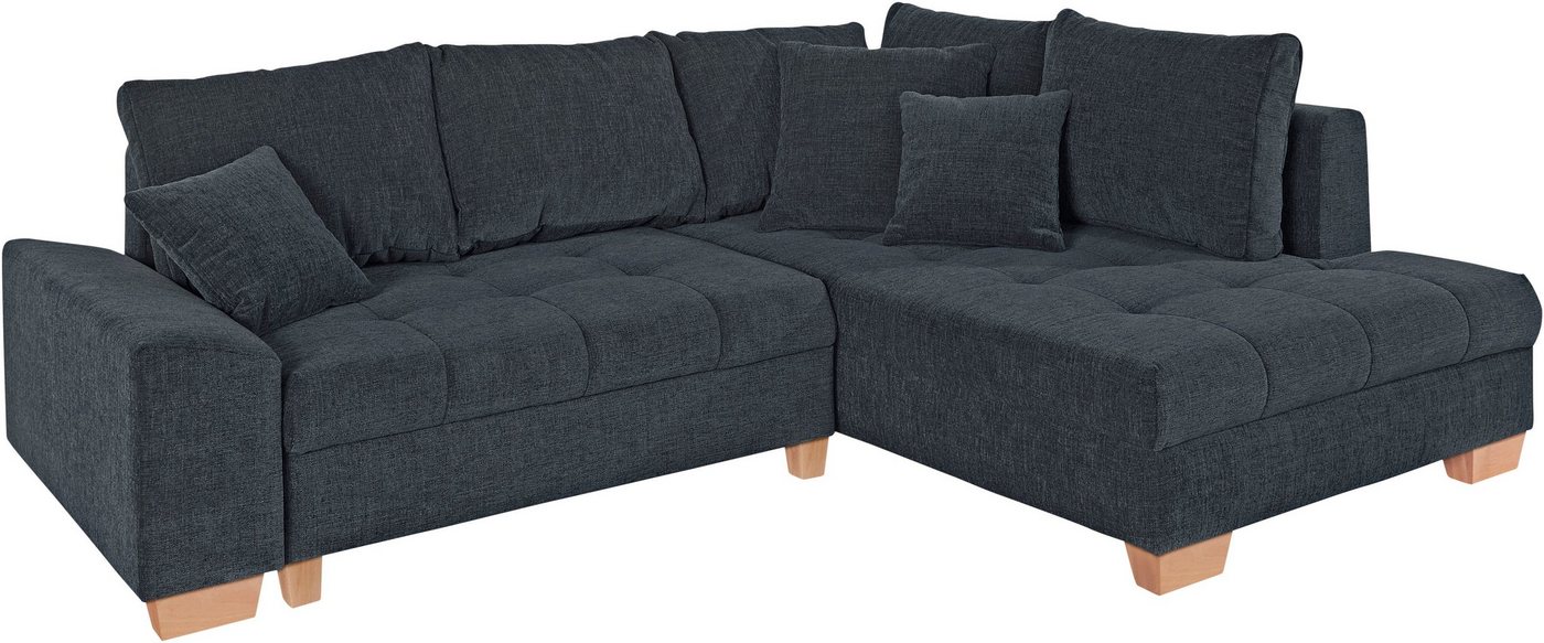 Mr. Couch Ecksofa Nikita L-Form, wahlweise mit Kaltschaum (140kg Belastung/Sitz), AquaClean-Stoff von Mr. Couch