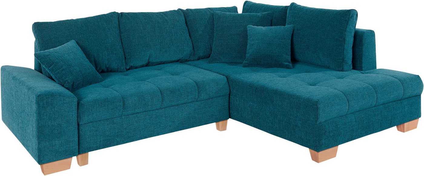 Mr. Couch Ecksofa Nikita, wahlweise mit Kaltschaum (140kg Belastung/Sitz), AquaClean-Stoff von Mr. Couch