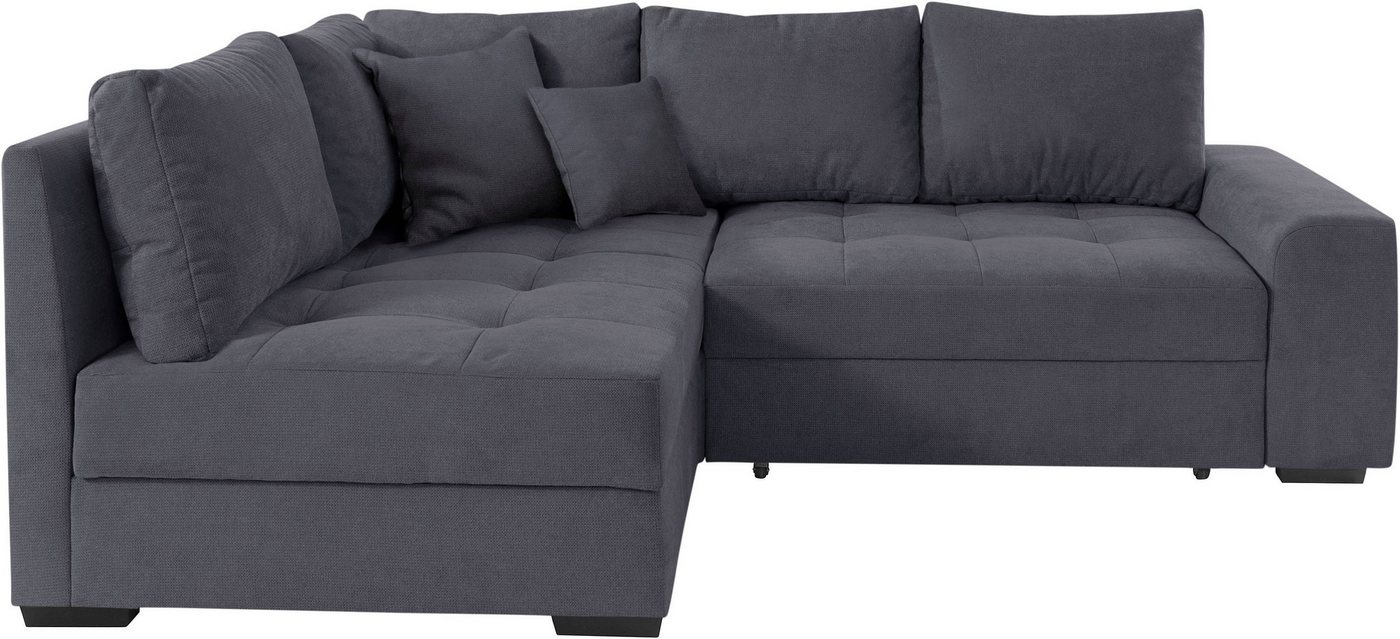 Mr. Couch Ecksofa Quebec, Bettfunktion, 2 Bettkästen, wahlweise Kaltschaum (140kg Belastung) von Mr. Couch