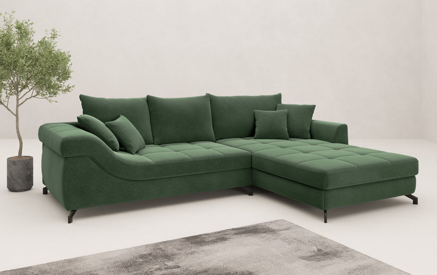 Mr. Couch Ecksofa Taylor, L-Form, wahlweise mit Kaltschaum, mit Kaltschaum bis 140 kg pro Sitzplatz belastbar von Mr. Couch