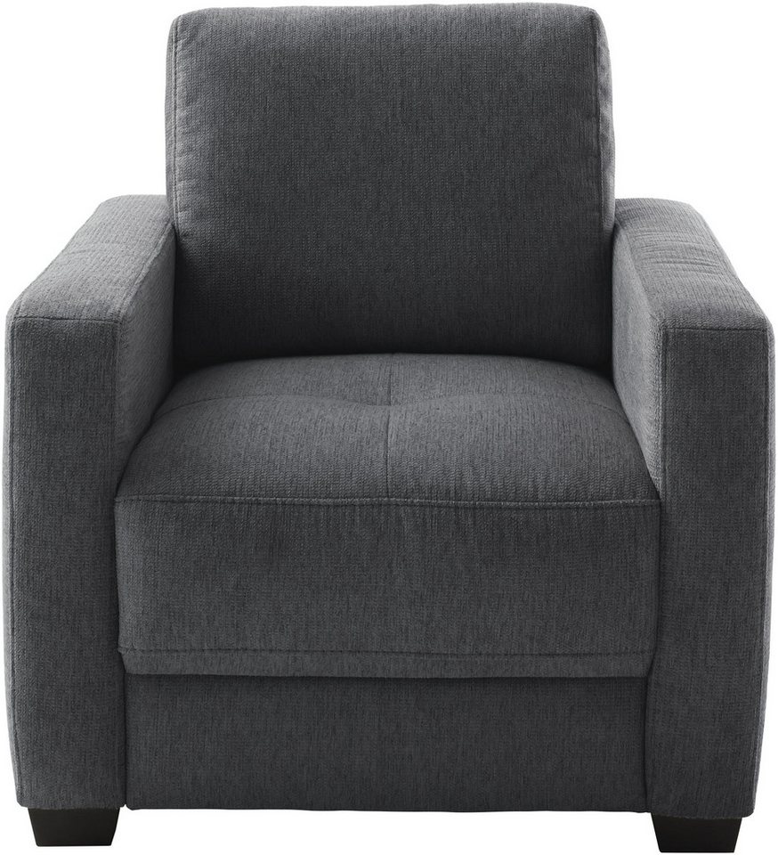 Mr. Couch Sessel Pierre de Luxe mit Holzfüßen (1-St), Mit Boxpring-Taschenfederkern von Mr. Couch