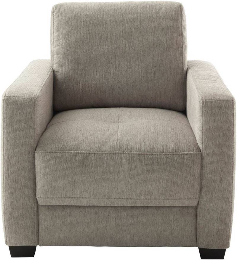 Mr. Couch Sessel Pierre de Luxe mit Holzfüßen (1-St), Mit Boxpring-Taschenfederkern von Mr. Couch