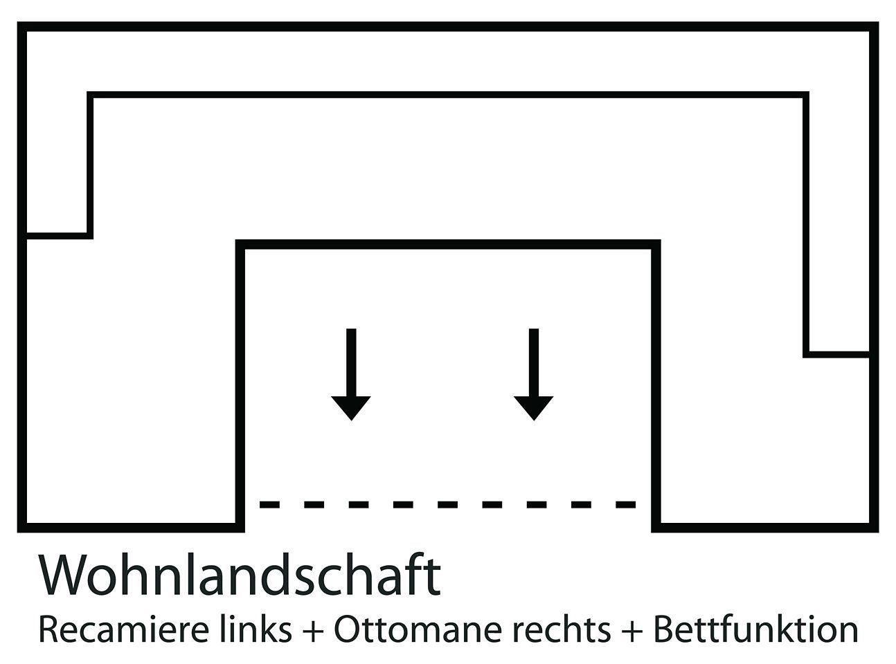 Mr. Couch Wohnlandschaft Tobi U-Form, wahlweise mit Kaltschaum (140kg Belastung/Sitz) und RGB-Beleuchtung von Mr. Couch