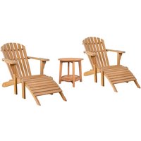 Gartenmöbelset Teak Sessel Adirondack Montreal & Beistelltisch Milton Gartenmöbelset Teak Sessel Adirondack Montreal & Beistelltisch Milton von Mr. Deko