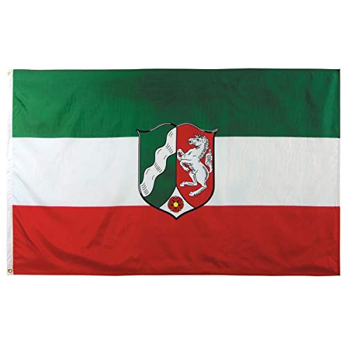 Landesflagge Nordrhein-Westfalen NRW Fahne Flagge 150x90 Wetterfest von MR. DEKO