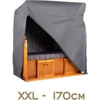 Strandkorb Schutzhülle Aero Protect Größe XXL 170 cm Breite Dunkelgrau von Mr. Deko