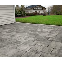 Mr. GARDENER Mehrformatpflaster »Rio Bravo«, Verlegeeinheit, LxB:S: ca. 120 x 80 x 5 cm, weiß-anthrazit - grau von Mr. GARDENER