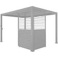 Mr. GARDENER Pergola-Lamellenwand »Plus 400«, Höhe: 236 cm, weiß, pulverbeschichtet - weiss von Mr. GARDENER