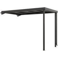 Mr. GARDENER Seitendach, BxHxL: 194 x 218 x 274 cm, für Premium Systemhaus Gr. 2 - grau von Mr. GARDENER