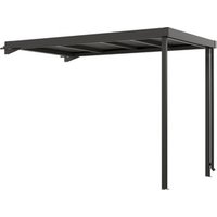 Mr. GARDENER Seitendach, BxHxL: 314 x 218 x 274 cm, für Premium Systemhaus Gr. 5 - grau von Mr. GARDENER