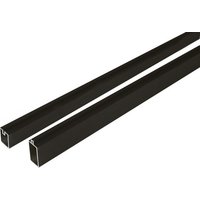 Mr. GARDENER Start-/Abschlussleistenset »Turino«, BxHxL: 25 x 25 x 1800 mm - schwarz von Mr. GARDENER