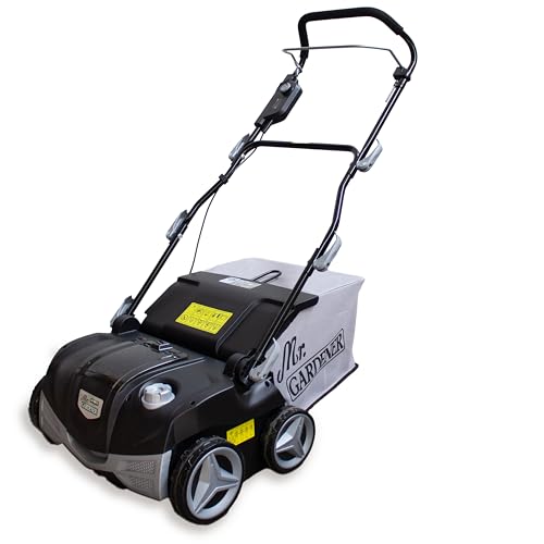 Mr. Gardener - 40V Akku Vertikutierer Rasenlüfter bürstenloser Motor 4038-2 Li - ohne Akku und Ladegerät - 38 cm Arbeitsbreite - Messerwalze + Lüfterwalze - 5 Stufen Höhe von Mr. Gardener