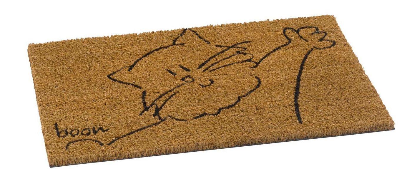 Fußmatte Fussmatte Kokos Motiv Bussy Katze 40x60 cm, Mr. Ghorbani, Rechteckig, Höhe: 14 mm von Mr. Ghorbani