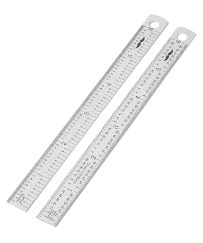 Mr. Pen Präzisions-Lineale, 15,2 cm, 2 Stück, 1/64 bis 1/100 Skalierung, Edelstahl von Mr. Pen