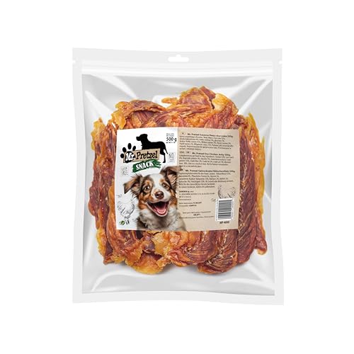 Mr. Pretzel Hähnchenfilet-Snack – Getrocknete Filetstreifen aus 100 % Huhn – 500 g | Hochwertiger Fleischsnack | Premium-Hundesnack | Getreidefrei | Ohne Zusatzstoffe | Für Hunde Aller Größen Mr. Pretzel Hähnchenfilet-Snack – Getrocknete Filetstreifen aus 100 % Huhn – 500 g | Hochwertiger Fleischsnack | Premium-Hundesnack | Getreidefrei | Ohne Zusatzstoffe | Für Hunde Aller Größen von Mr. Pretzel