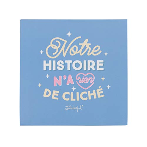 Mr. Wonderful - Box mit ausklappbarem Fotoalbum für 6 Fotos im Format 10 x 10 cm - Rot, Blau - Modernes Design von Mr. Wonderful