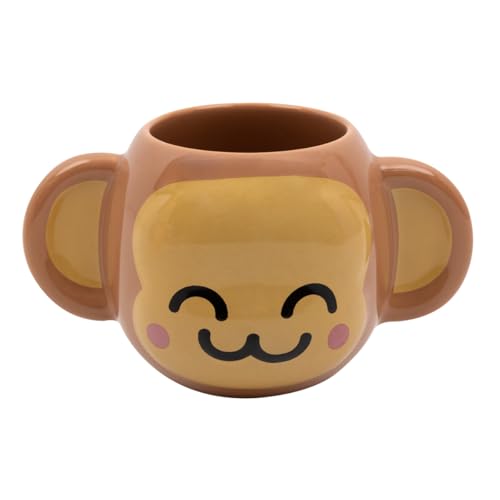 Mr. Wonderful - 3D Tasse - Affe - Affe Keramiktasse - Fassungsvermögen: 330 ml von Mr. Wonderful