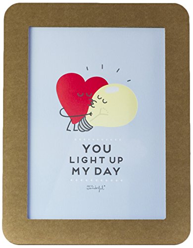 'Mr. Wonderful Folie mit Prägung You Light Up My Day " von Mr. Wonderful